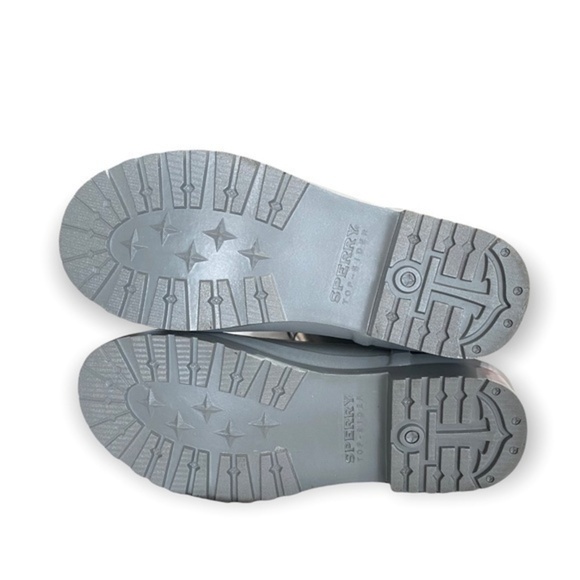 Sperry Silver/Gray Waterproof Rubber Boots Size 9M NWOB - Picture 6 of 9